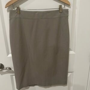 Ann Taylor Petite Lined Tan Pencil Skirt Size 8